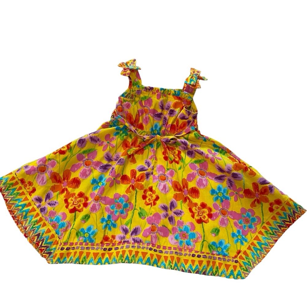 Youngland Toddler Girl 2T Yellow Floral Summer Dress Purple Red Pink Sundress